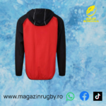 Jacheta vant unisex rosu cu negru - imagine 2