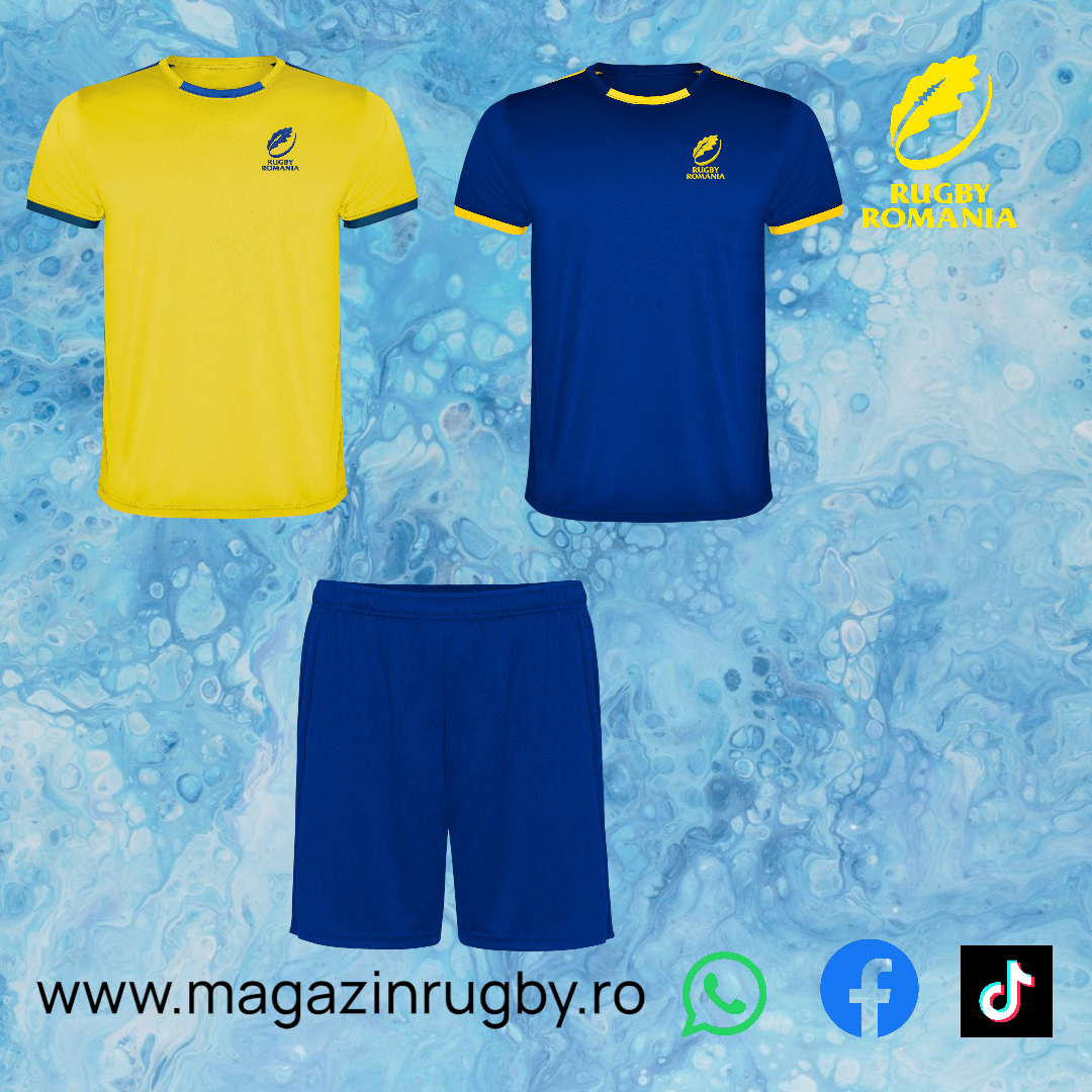set Racing Set 3 piese galben/albastru - imagine 1